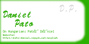 daniel pato business card